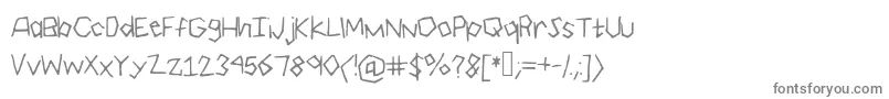 フォントGeo – 白い背景に灰色の文字