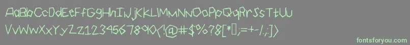 Шрифт Geo – зелёные шрифты на сером фоне