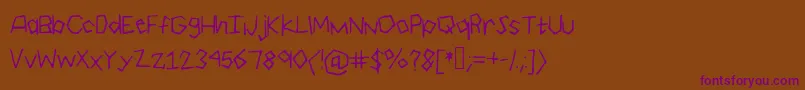 Шрифт Geo – фиолетовые шрифты на коричневом фоне