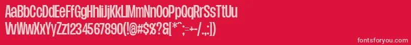 fuente DueraCondmediPersonal – Fuentes Rosadas Sobre Fondo Rojo