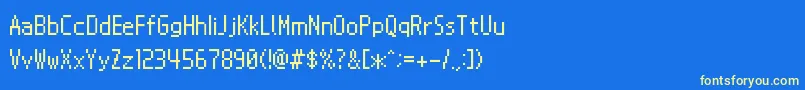 Más sobre la fuente NintendoDsBios fuente NintendoDsBios – Fuentes Amarillas Sobre Fondo Azul