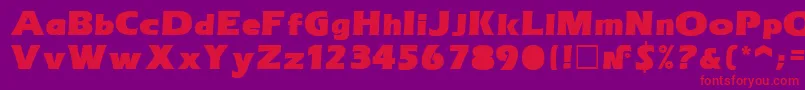 Breaker Font – Red Fonts on Purple Background