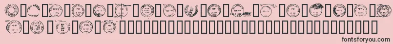 Deadlotn Font – Black Fonts on Pink Background