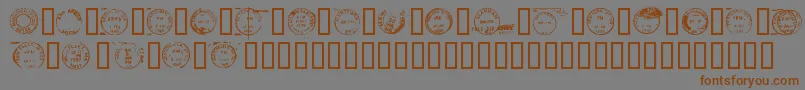 Deadlotn Font – Brown Fonts on Gray Background