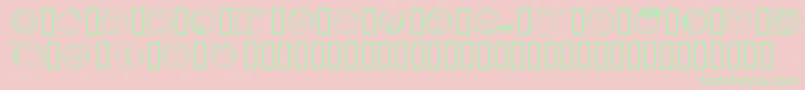 Deadlotn Font – Green Fonts on Pink Background