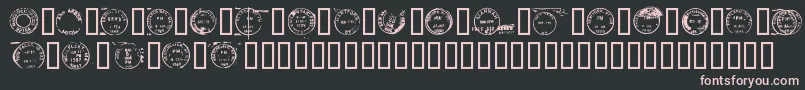 Deadlotn Font – Pink Fonts on Black Background