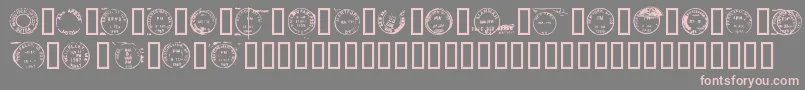 Deadlotn Font – Pink Fonts on Gray Background