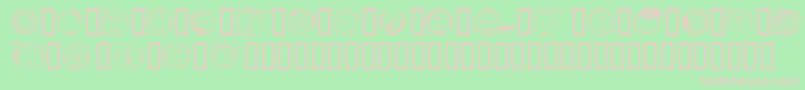 Deadlotn Font – Pink Fonts on Green Background