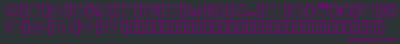 Deadlotn Font – Purple Fonts on Black Background