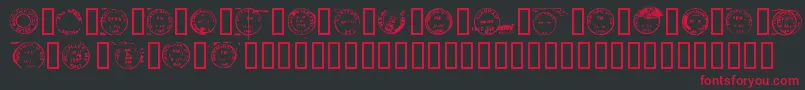Deadlotn Font – Red Fonts on Black Background