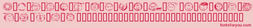 Deadlotn Font – Red Fonts on Pink Background