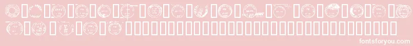 Deadlotn Font – White Fonts on Pink Background