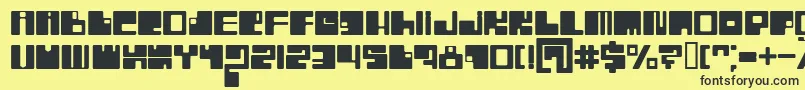 BnIntaglios Font – Black Fonts on Yellow Background