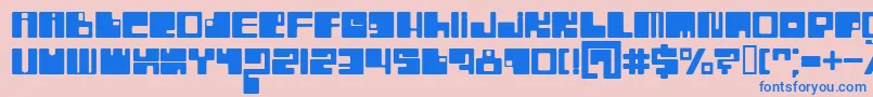 BnIntaglios Font – Blue Fonts on Pink Background