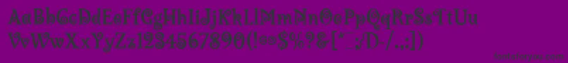 LambadaLetPlain.1.0 Font – Black Fonts on Purple Background