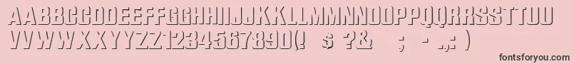 WhataRegular Font – Black Fonts on Pink Background