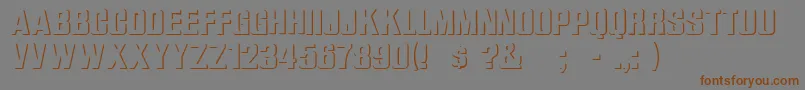 WhataRegular Font – Brown Fonts on Gray Background