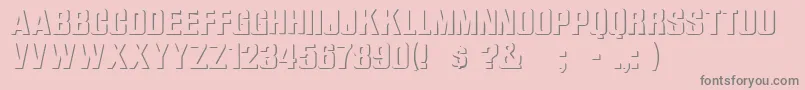 WhataRegular Font – Gray Fonts on Pink Background
