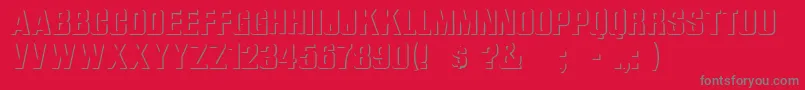 WhataRegular Font – Gray Fonts on Red Background