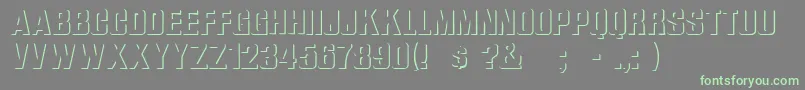 WhataRegular Font – Green Fonts on Gray Background
