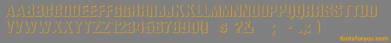 WhataRegular Font – Orange Fonts on Gray Background