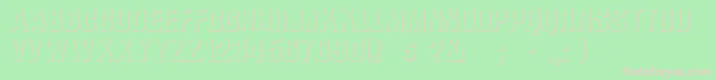 WhataRegular Font – Pink Fonts on Green Background