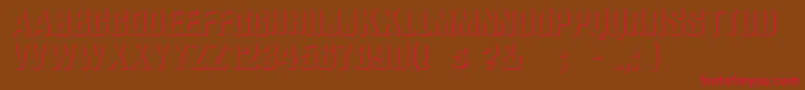 WhataRegular Font – Red Fonts on Brown Background