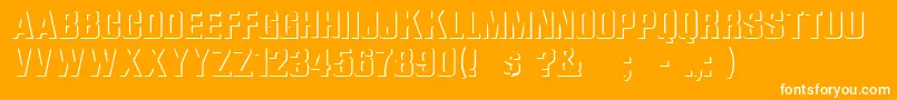 WhataRegular Font – White Fonts on Orange Background