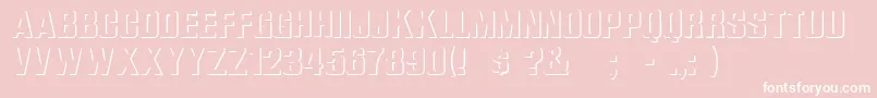 フォントWhataRegular – ピンクの背景に白い文字
