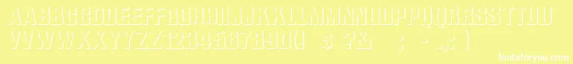 WhataRegular Font – White Fonts on Yellow Background