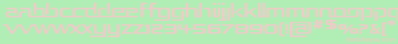 RepublikaExp Font – Pink Fonts on Green Background