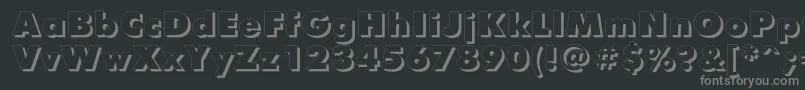 Futurisxshadowc Font – Gray Fonts on Black Background