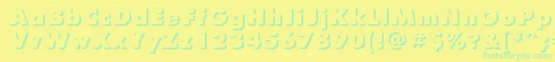 More about Futurisxshadowc Font Futurisxshadowc Font – Green Fonts on Yellow Background