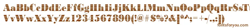 BodoniinkjetRegular Font – Brown Fonts on White Background