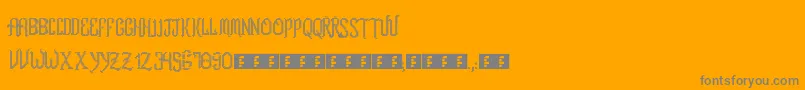 fuente RomFtlLcd – Fuentes Grises Sobre Fondo Naranja