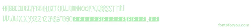 RomFtlLcd Font – Green Fonts on White Background