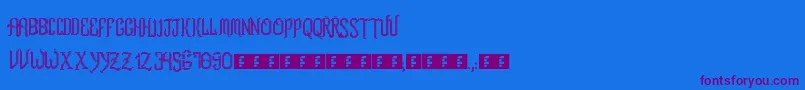 RomFtlLcd-fontti – violetit fontit sinisellä taustalla