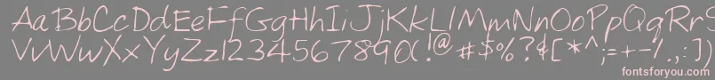 MarshRegular Font – Pink Fonts on Gray Background