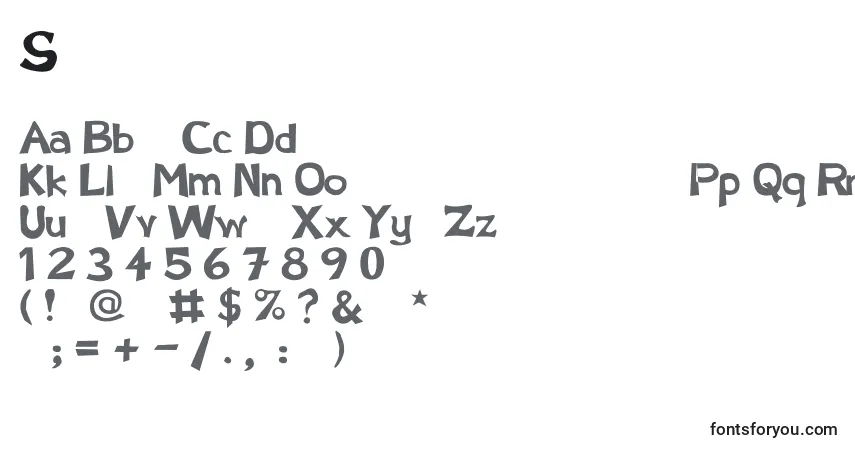 Czcionka Schwarzwald – alfabet, cyfry, specjalne znaki