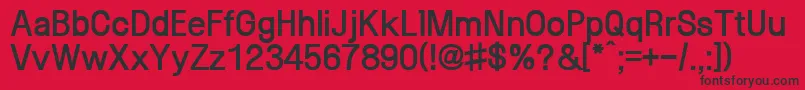 SaenaegiXb Font – Black Fonts on Red Background