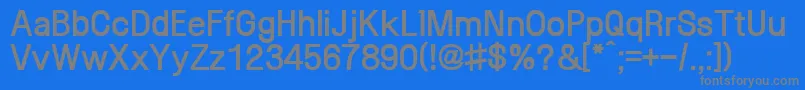 SaenaegiXb Font – Gray Fonts on Blue Background