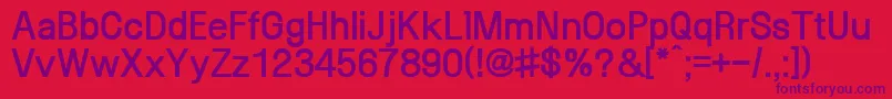 SaenaegiXb Font – Purple Fonts on Red Background