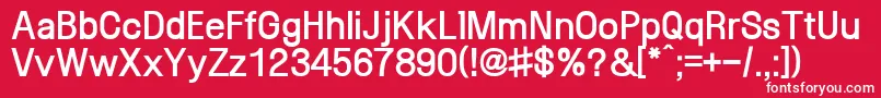 SaenaegiXb Font – White Fonts on Red Background