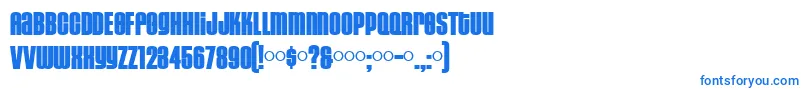 HousegothicBlack Font – Blue Fonts on White Background