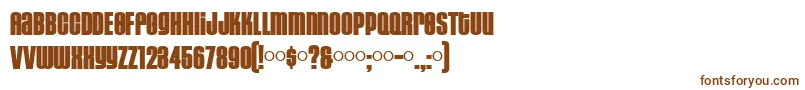 Шрифт HousegothicBlack – коричневые шрифты на белом фоне