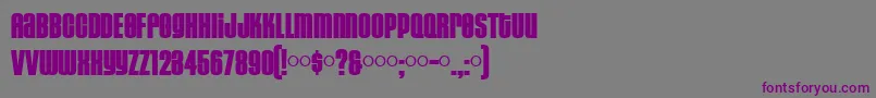 Шрифт HousegothicBlack – фиолетовые шрифты на сером фоне