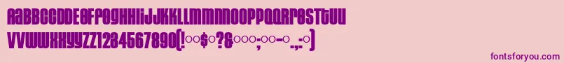 HousegothicBlack Font – Purple Fonts on Pink Background