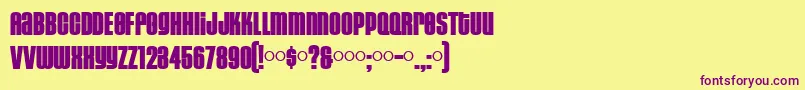 En savoir plus sur la police HousegothicBlack Police HousegothicBlack – polices violettes sur fond jaune