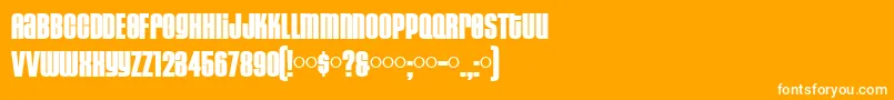 More about HousegothicBlack Font HousegothicBlack Font – White Fonts on Orange Background