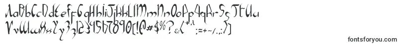 Шрифт Xaphan – готические шрифты